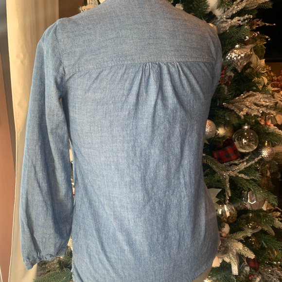 J Crew Mercantile Embroidered Top - Picture 5 of 9